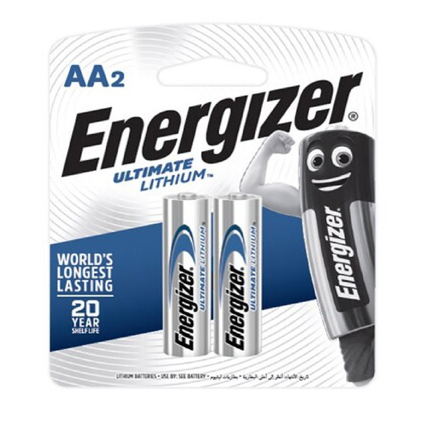Energizer ULTIMATE LITHIUM AA Battery 2PC/Pack